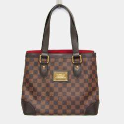 Pre Owned Louis Vuitton Hampstead PM Damier Ebene Canvas Handbag