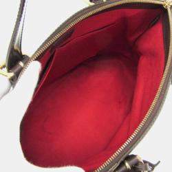 Pre Owned Louis Vuitton Damier Shoulder Bag Ebene