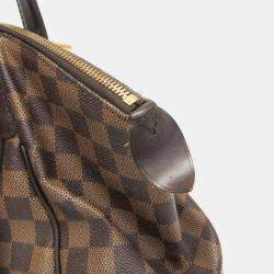 Pre Owned Louis Vuitton Damier Shoulder Bag Ebene