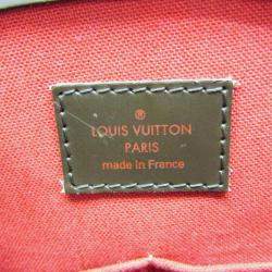 Pre Owned Louis Vuitton Damier Shoulder Bag Ebene