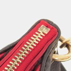 Pre Owned Louis Vuitton Pallas Monogram Cerise Canvas Handbag