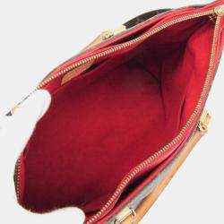 Pre Owned Louis Vuitton Pallas Monogram Cerise Canvas Handbag