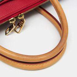 Pre Owned Louis Vuitton Pallas Monogram Cerise Canvas Handbag