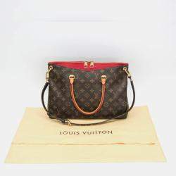 Pre Owned Louis Vuitton Pallas Monogram Cerise Canvas Handbag