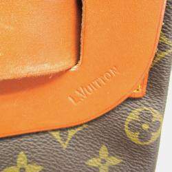 Pre Owned حقيبة بوسطن لوي فيتون مونوغرام ستيمر 35 بنية اللون