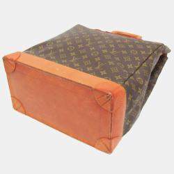 Pre Owned حقيبة بوسطن لوي فيتون مونوغرام ستيمر 35 بنية اللون