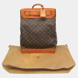 Pre Owned حقيبة بوسطن لوي فيتون مونوغرام ستيمر 35 بنية اللون