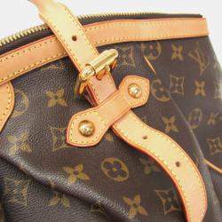 Pre Owned Louis Vuitton Tivoli GM Monogram Brown Canvas Tote Bag