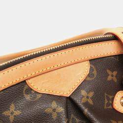 Pre Owned Louis Vuitton Tivoli GM Monogram Brown Canvas Tote Bag