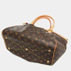 Pre Owned Louis Vuitton Tivoli GM Monogram Brown Canvas Tote Bag