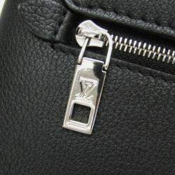 Pre Owned Louis Vuitton My Rock Me Black Cream Leather Handbag