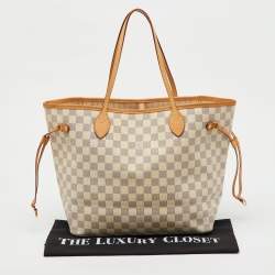 مملوكة مسبقًا Louis Vuitton Damier Azur Canvas Neverfull MM Bag