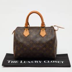 Pre Owned Louis Vuitton Monogram Canvas Speedy 25 Bag