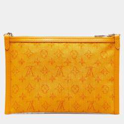 Pre Owned Louis Vuitton Double Flat Antartica Messenger Gray Monogram Canvas Shoulder Bag