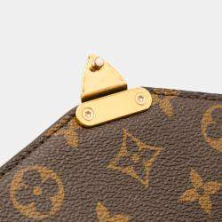 Pre Owned Louis Vuitton Brown Monogram Pochette Metis