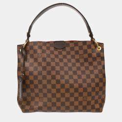 Pre Owned Louis Vuitton Graceful PM Damier Ebene Canvas Handbag