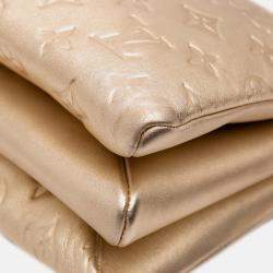 Pre Owned Louis Vuitton Gold Monogram Coussin PM