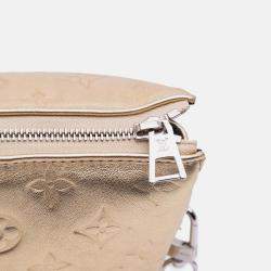 Pre Owned Louis Vuitton Gold Monogram Coussin PM