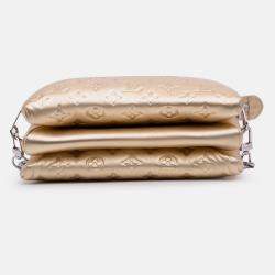 Pre Owned Louis Vuitton Gold Monogram Coussin PM