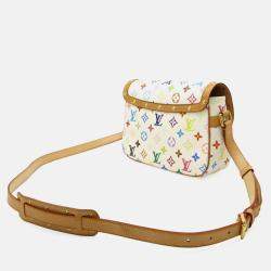 Pre Owned Louis Vuitton Sologne Monogram Multicolor Blanc White Shoulder Bag