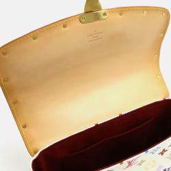 Pre Owned Louis Vuitton Sologne Monogram Multicolor Blanc White Shoulder Bag