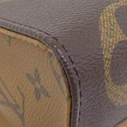 Pre Owned Louis Vuitton Monogram Reverse On The Go EW Brown Shoulder Bag
