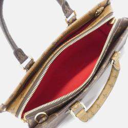 Pre Owned Louis Vuitton Monogram Reverse On The Go EW Brown Shoulder Bag