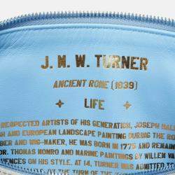 Pre Owned Louis Vuitton Masters Collection Turner Speedy 30 Blue Multicolor Coated Canvas Leather Handbag