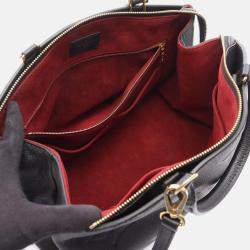 Pre Owned Louis Vuitton Grand Palais MM Black Monogram Empreinte Leather Handbag