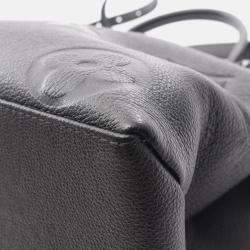 Pre Owned Louis Vuitton Grand Palais MM Black Monogram Empreinte Leather Handbag