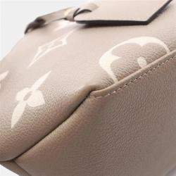 Pre Owned Louis Vuitton Petit Palais PM Tourterelle Creme Beige Monogram Empreinte Leather Handbag