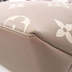 Pre Owned Louis Vuitton Petit Palais PM Tourterelle Creme Beige Monogram Empreinte Leather Handbag
