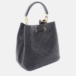 Pre Owned Louis Vuitton Neonoe Black Monogram Empreinte Leather Handbag