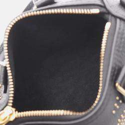 Pre Owned Louis Vuitton Nano Speedy Black Monogram Empreinte Leather Handbag