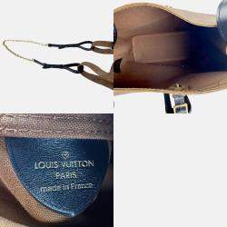 Pre Owned Louis Vuitton Monogram Reverse Atlantis BB Reverse Brown Coated Canvas Shoulder Bag