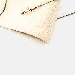 Pre Owned Louis Vuitton Neverfull MM Ivory Monogram Empreinte Leather Tote Bag