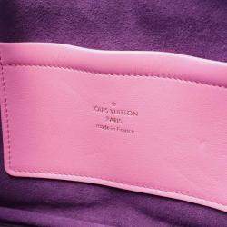 Pre Owned Louis Vuitton Utility Rose/Purple Leather Crossbody Bag