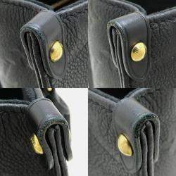 Pre Owned Louis Vuitton On The Go PM Black Monogram Empreinte Leather Tote Bag