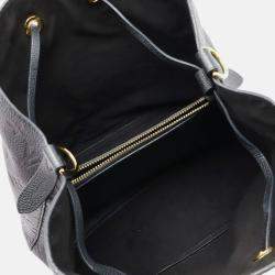 Pre Owned Louis Vuitton Neonoe BB Black Monogram Empreinte Leather Shoulder Bag