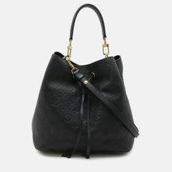 Pre Owned Louis Vuitton Neonoe BB Black Monogram Empreinte Leather Shoulder Bag