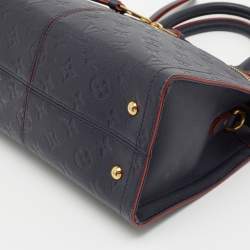 Pre Owned Louis Vuitton Marine Rouge Monogram Empreinte Leather Sully PM Bag