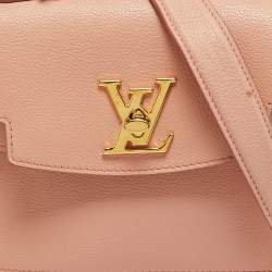 Pre Owned Louis Vuitton Rose Trianon Leather LockMe Ever Mini Bag