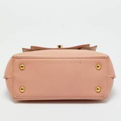 Pre Owned Louis Vuitton Rose Trianon Leather LockMe Ever Mini Bag