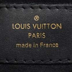 Pre Owned Louis Vuitton Black Monogram Canvas and Leather Petite Malle Souple Bag