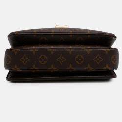 Pre Owned Louis Vuitton Brown Monogram Pochette Metis