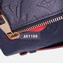 Pre Owned Louis Vuitton Navy Blue Monogram Empreinte Pochette Metis