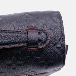 Pre Owned Louis Vuitton Navy Blue Monogram Empreinte Pochette Metis