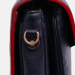 Pre Owned Louis Vuitton Navy Blue Monogram Empreinte Pochette Metis