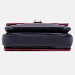 Pre Owned Louis Vuitton Navy Blue Monogram Empreinte Pochette Metis