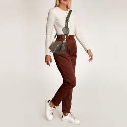 Pre Owned Louis Vuitton Khaki Monogram Canvas Multi Pochette Accessories Bag
